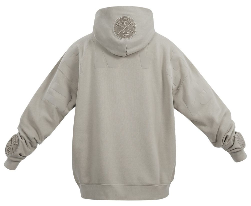 Pro Standard Men's Denver Nuggets Taupe Wing Span Drop Fleece Hoodie product image