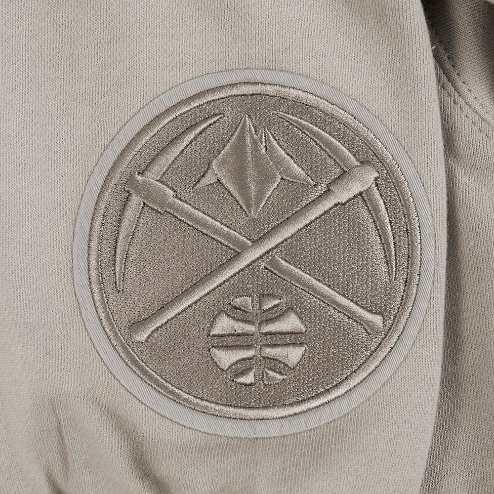 Pro Standard Men's Denver Nuggets Taupe Wing Span Drop Fleece Hoodie product image