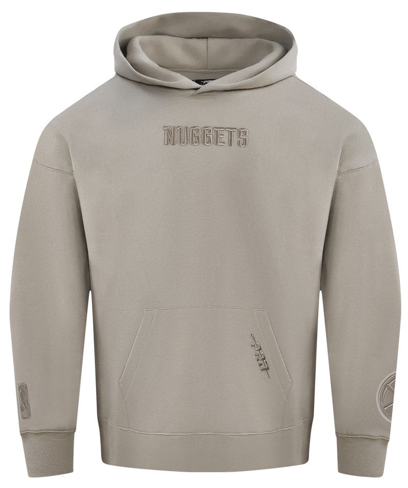Pro Standard Men's Denver Nuggets Taupe Wing Span Drop Fleece Hoodie product image