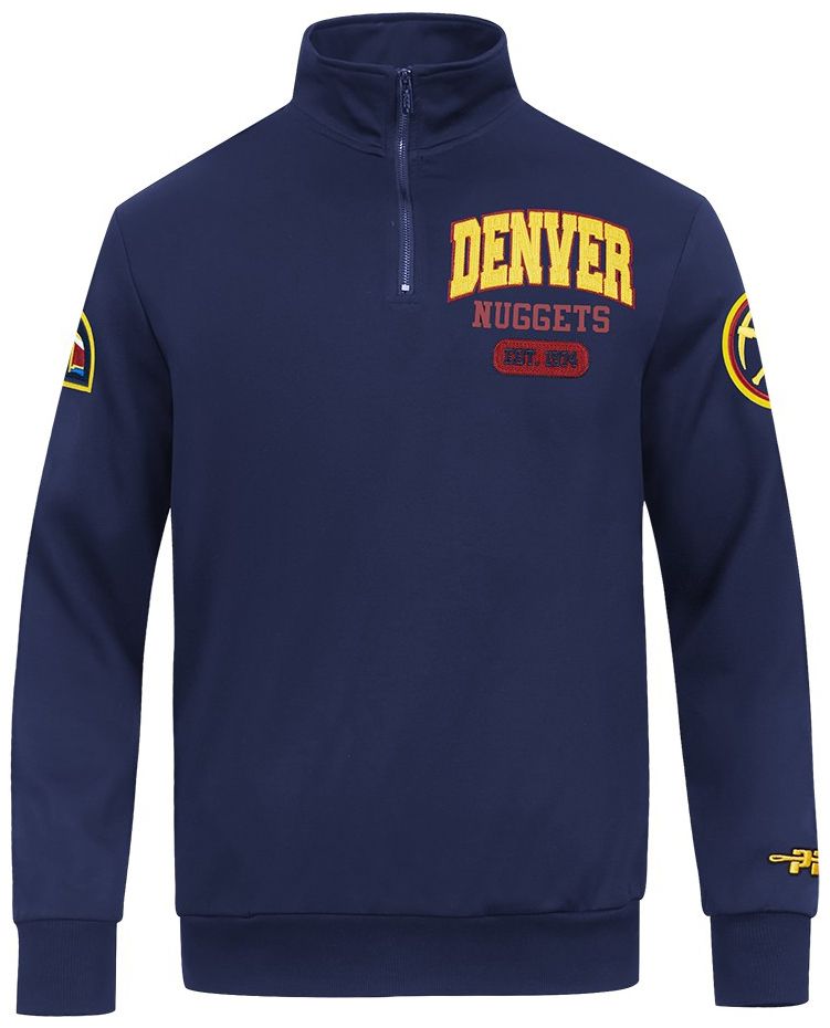 Pro Standard Men's Denver Nuggets Navy City Arch 1/4 Zip product image