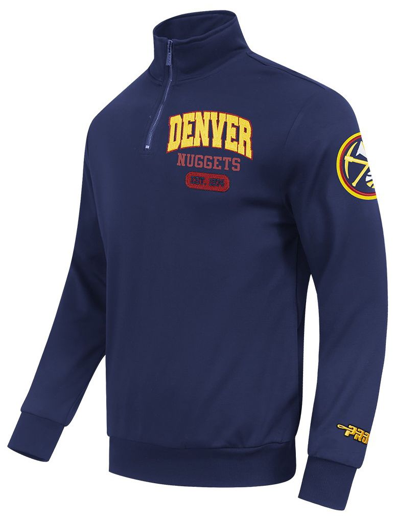 Pro Standard Men's Denver Nuggets Navy City Arch 1/4 Zip product image