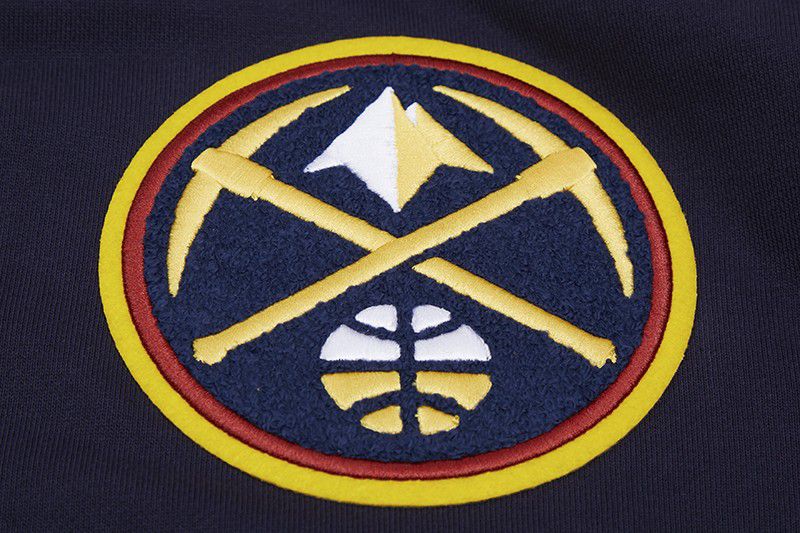Pro Standard Men's Denver Nuggets Navy Classic Chenille Pullover Hoodie product image