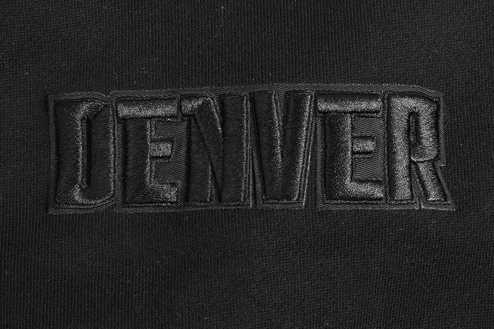 Pro Standard Men's Denver Nuggets Black Neutral Drop Fleece Hoodie product image