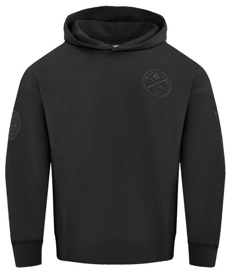 Pro Standard Men's Denver Nuggets Black Neutral Drop Fleece Hoodie product image