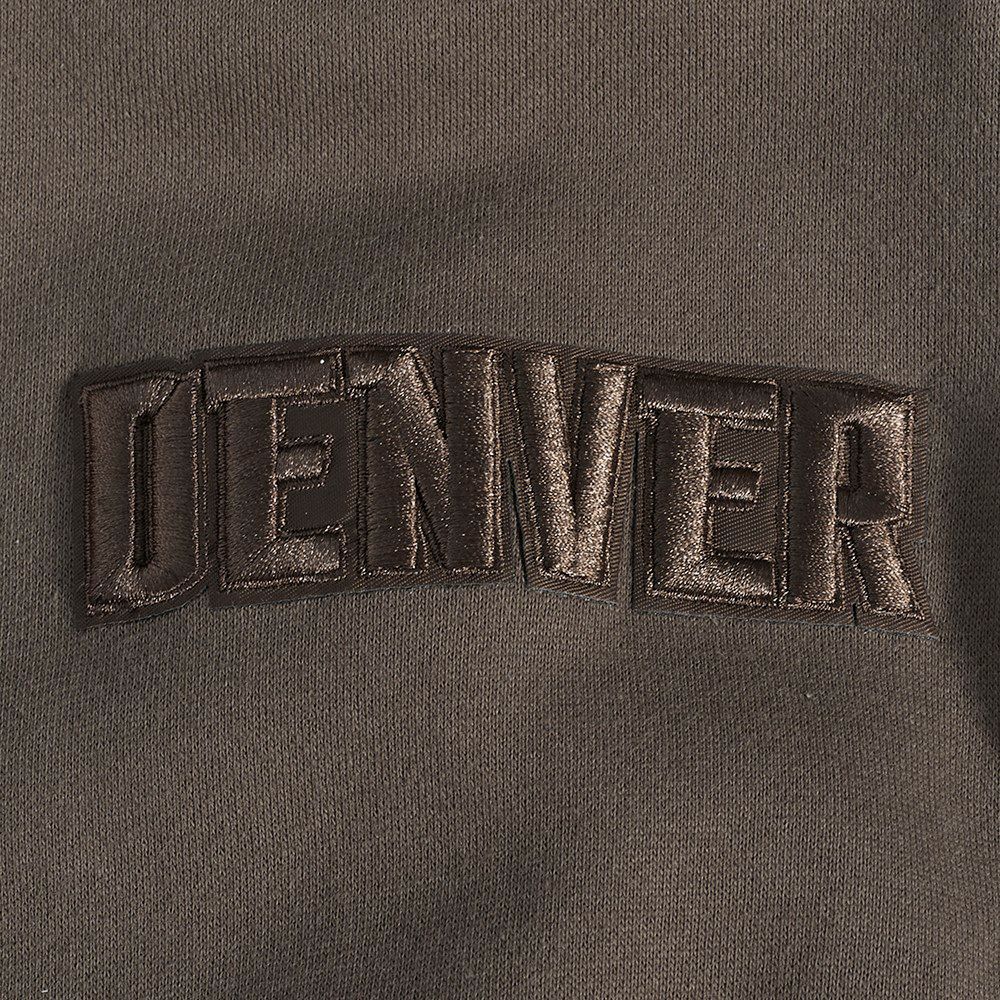 Pro Standard Men's Denver Nuggets Taupe Neutral Drop Fleece Hoodie product image