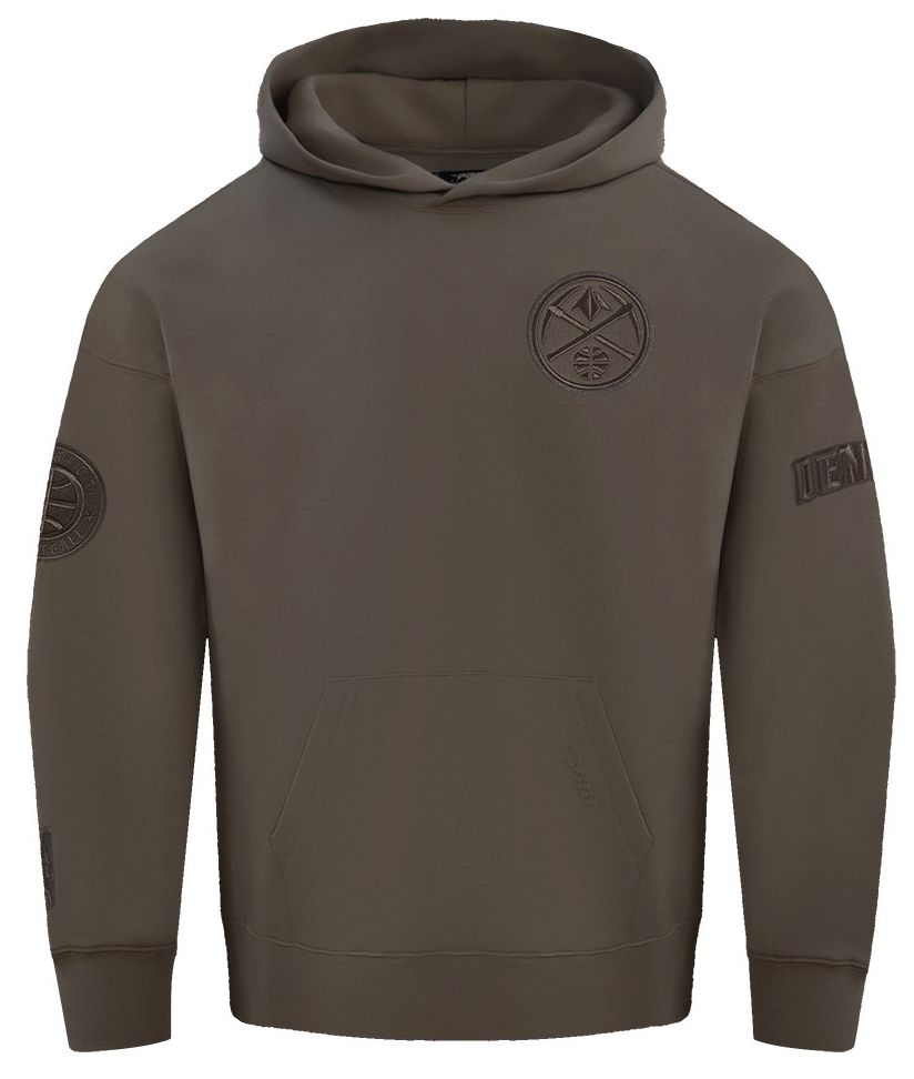 Pro Standard Men's Denver Nuggets Taupe Neutral Drop Fleece Hoodie product image