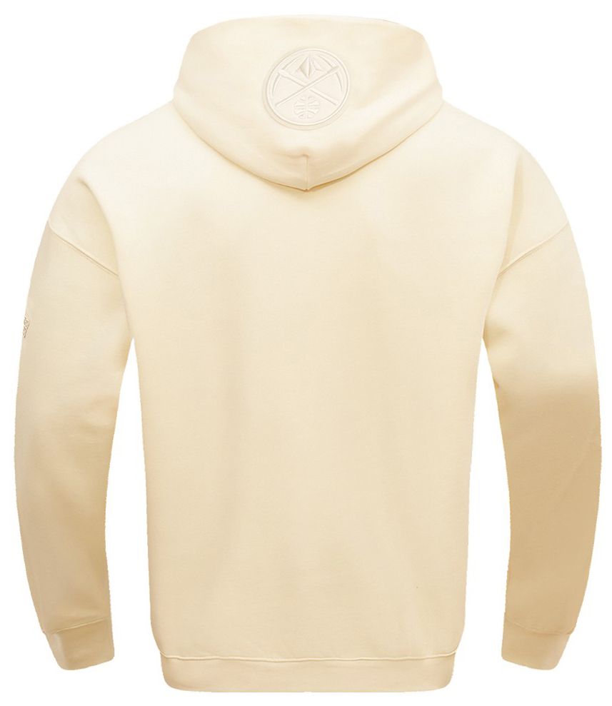 Pro Standard Men's Denver Nuggets Off White Neutral Drop Fleece Hoodie product image