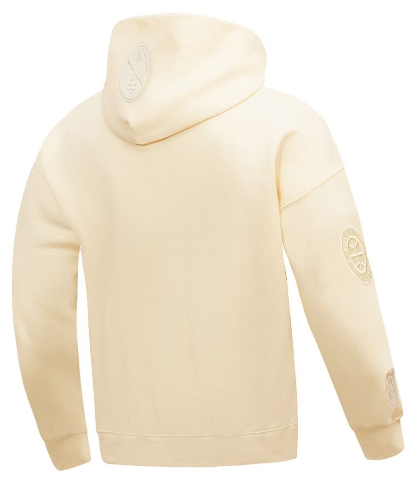 Pro Standard Men's Denver Nuggets Off White Neutral Drop Fleece Hoodie product image