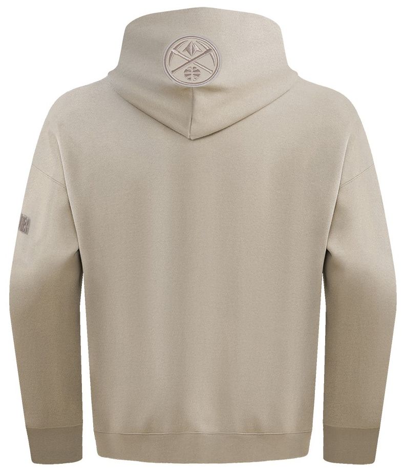 Pro Standard Men's Denver Nuggets Taupe Neutral Drop Fleece Hoodie product image