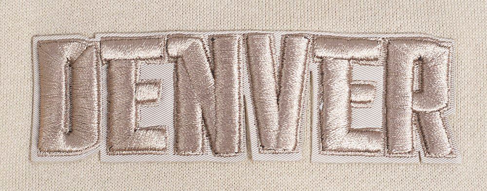 Pro Standard Men's Denver Nuggets Taupe Neutral Drop Fleece Hoodie product image