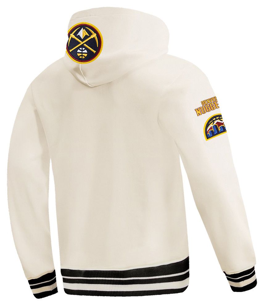 Pro Standard Men's Denver Nuggets Off White Classic Rib Hoodie product image