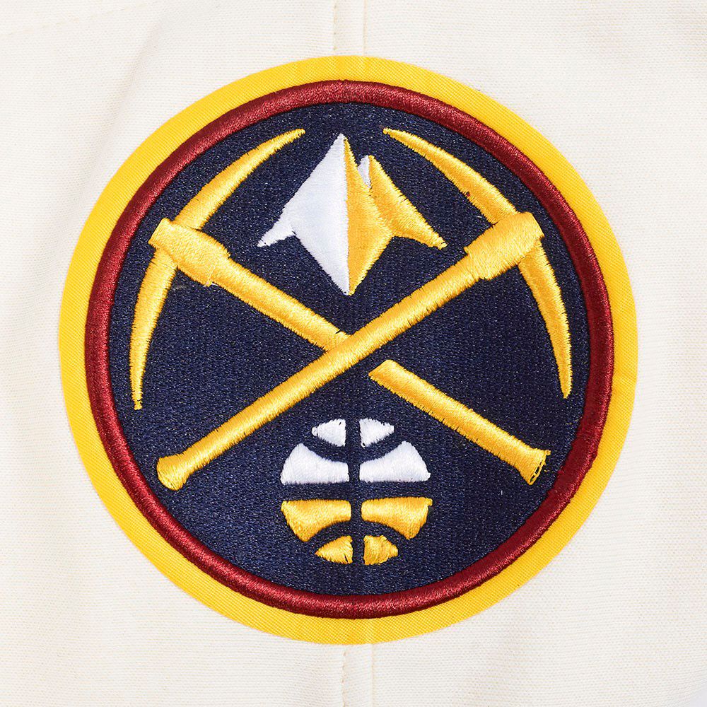 Pro Standard Men's Denver Nuggets Off White Classic Rib Hoodie product image