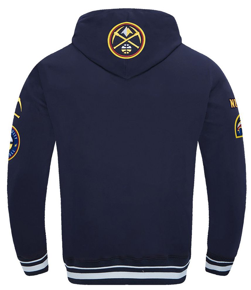 Pro Standard Men's Denver Nuggets Navy Classic Rib Hoodie product image