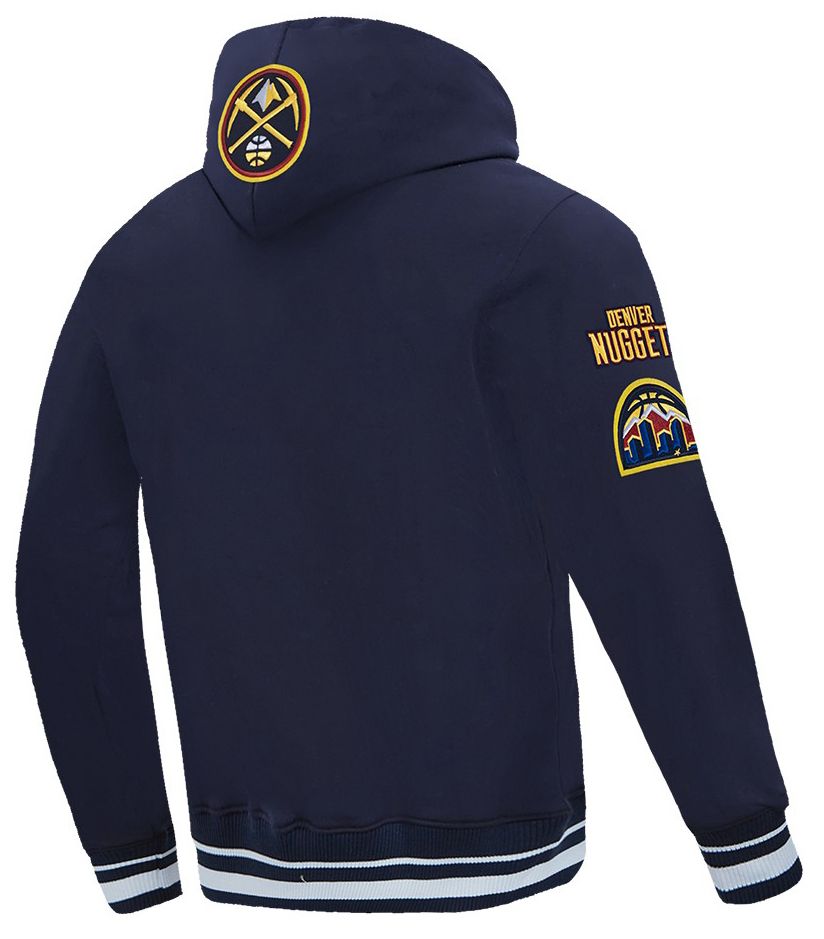 Pro Standard Men's Denver Nuggets Navy Classic Rib Hoodie product image