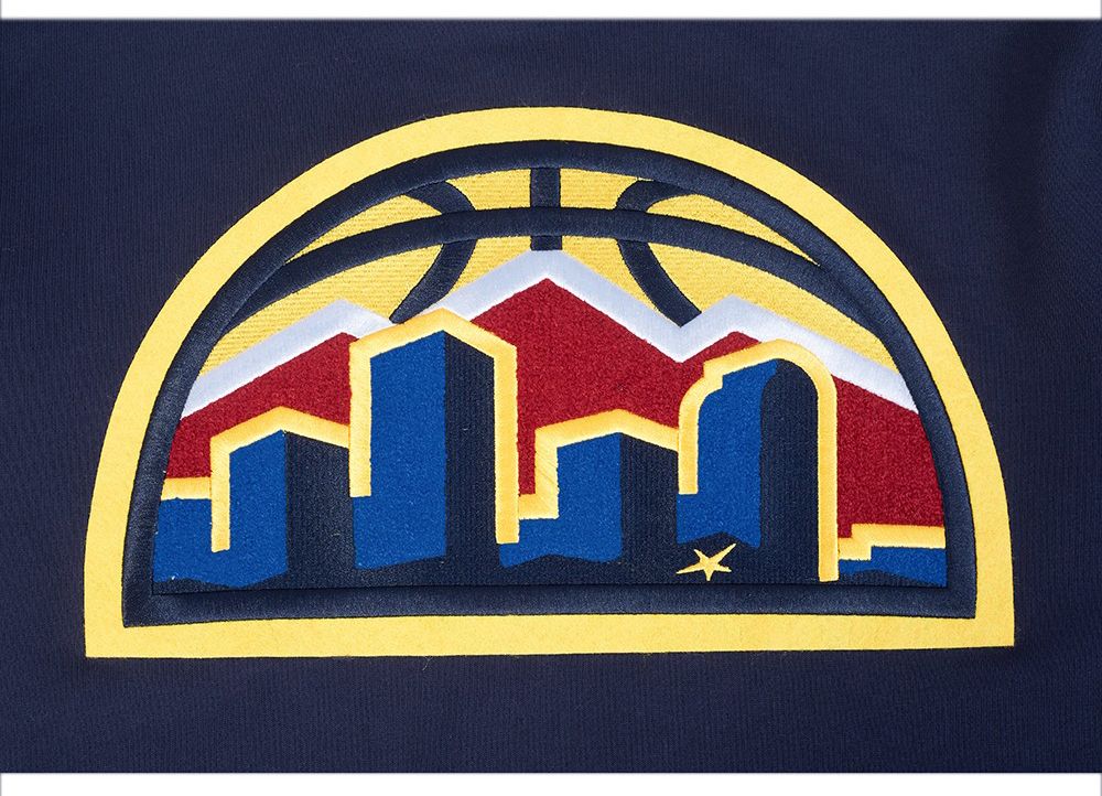 Pro Standard Men's Denver Nuggets Navy Classic Rib Hoodie product image