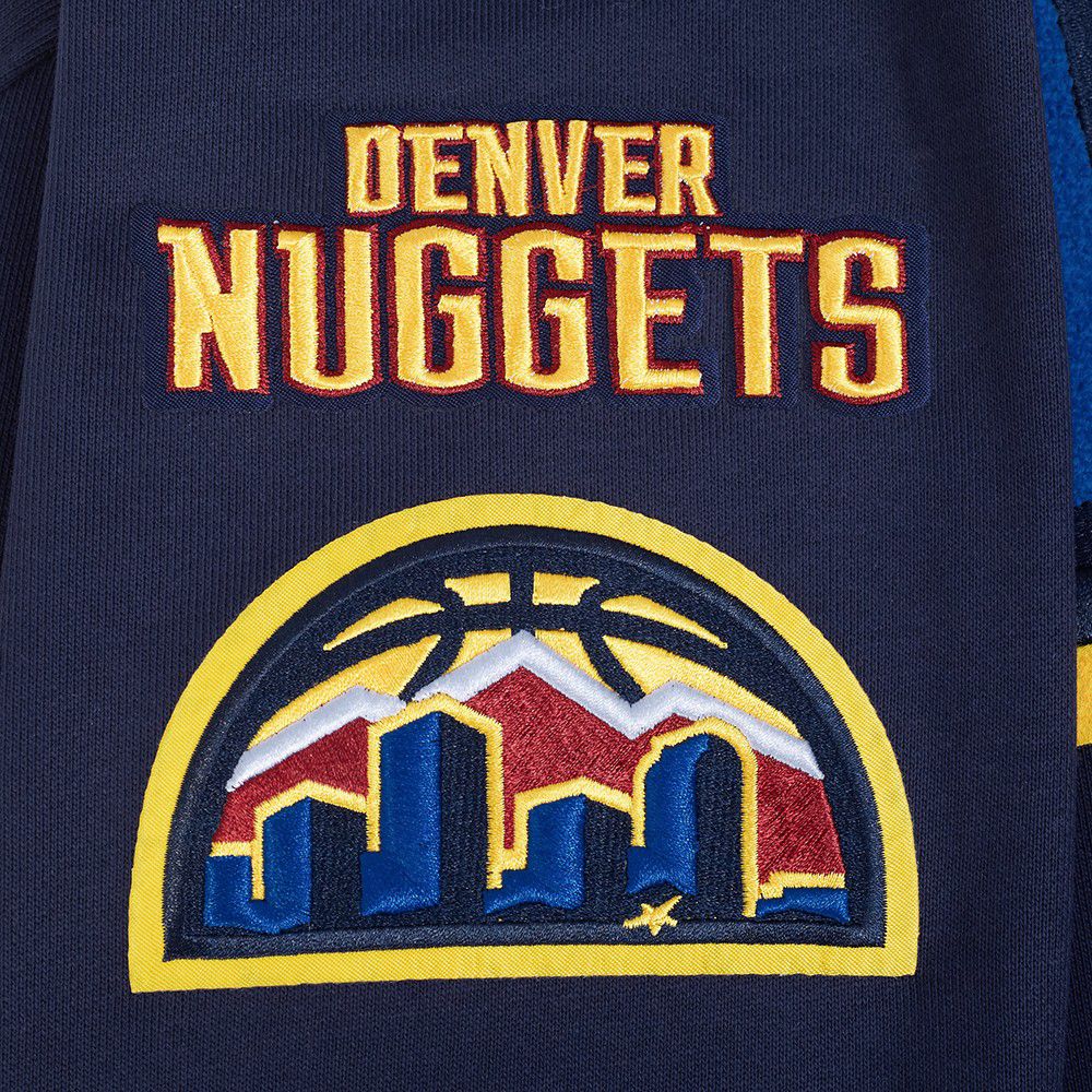 Pro Standard Men's Denver Nuggets Navy Classic Rib Hoodie product image