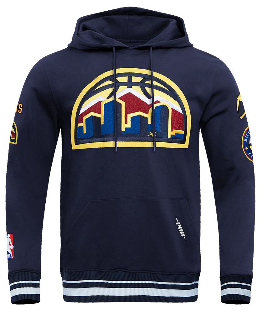Pro Standard Men's Denver Nuggets Navy Classic Rib Hoodie product image