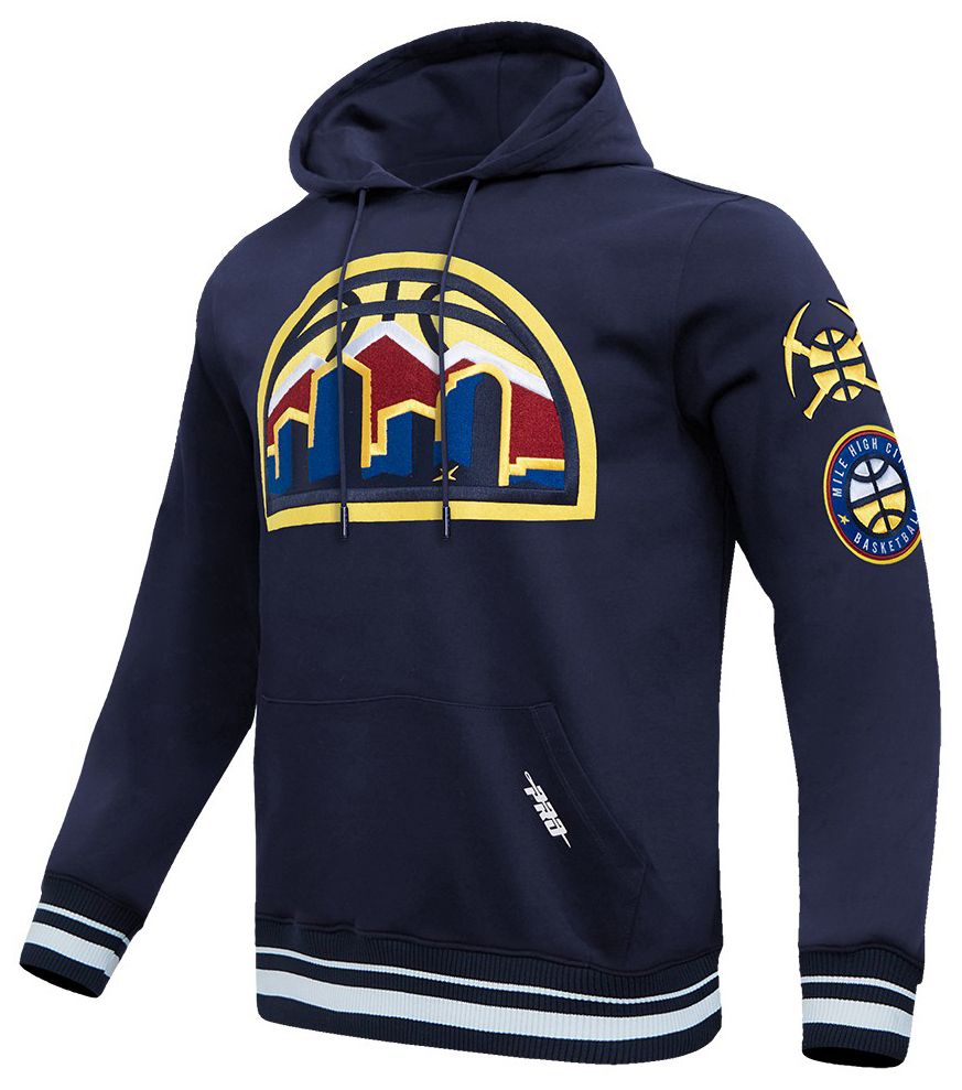 Pro Standard Men's Denver Nuggets Navy Classic Rib Hoodie product image