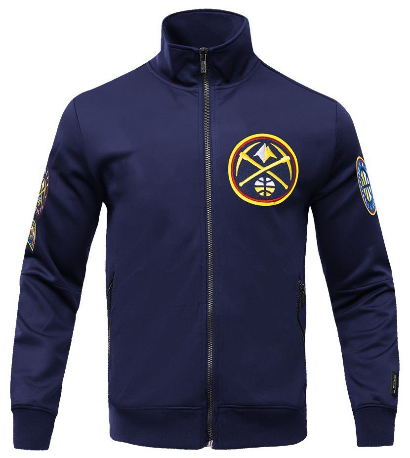 Pro Standard Men's Denver Nuggets Navy Classic Track Jacket product image