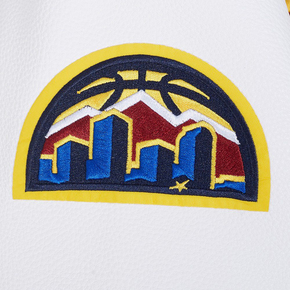 Pro Standard Men's Denver Nuggets Navy Retro Classic Rib Wool Varsity Jacket product image