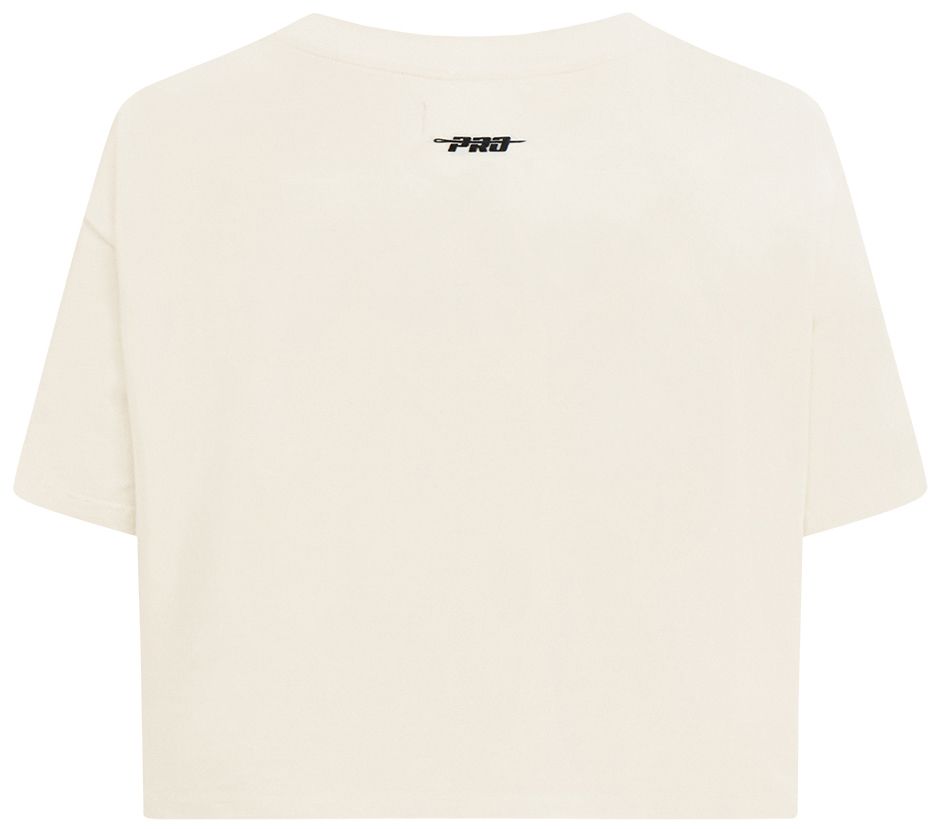 Pro Standard Women's Denver Nuggets Off-White Classic Boxy Cropped T-Shirt product image