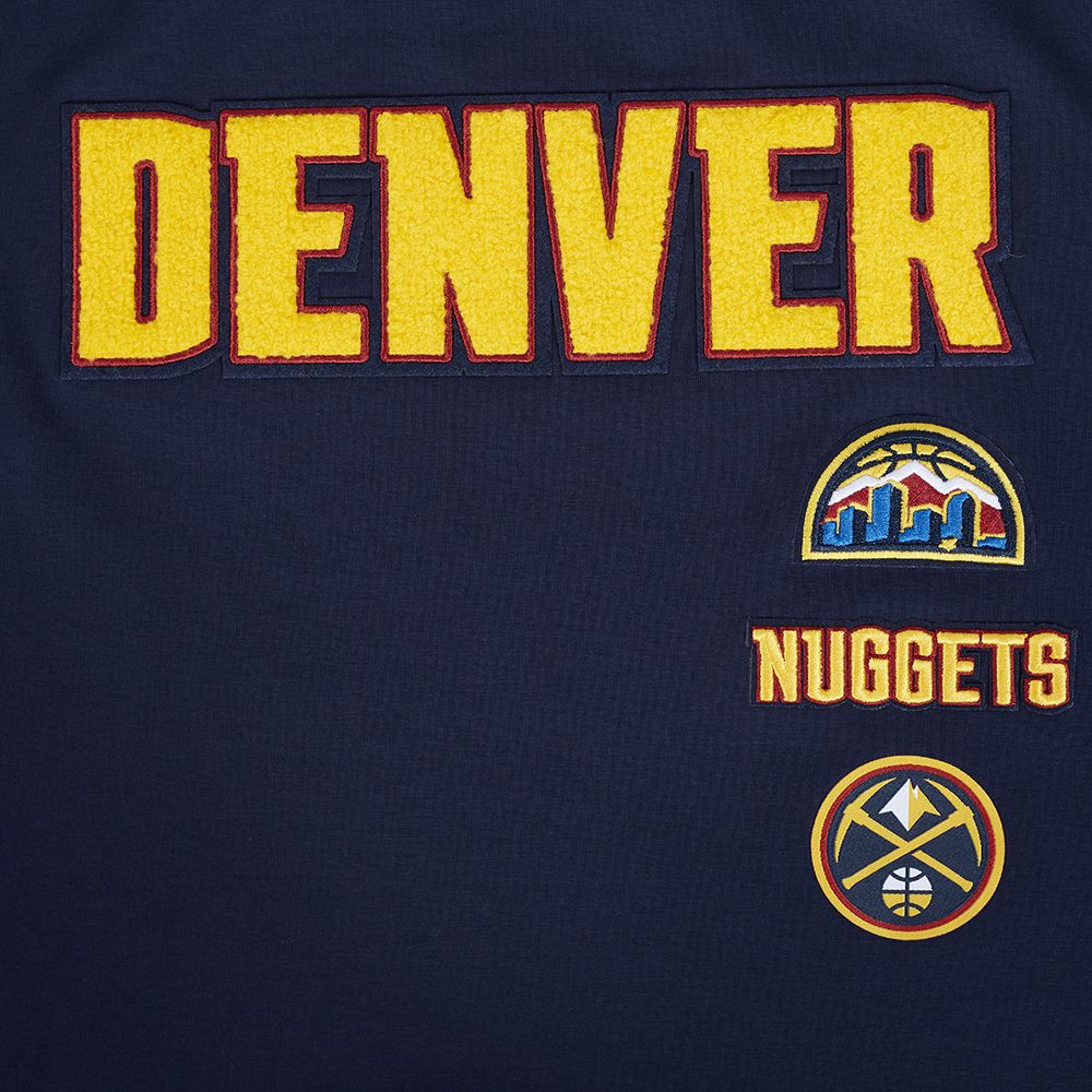 Pro Standard Women's Denver Nuggets Navy Classic Boxy Cropped T-Shirt product image