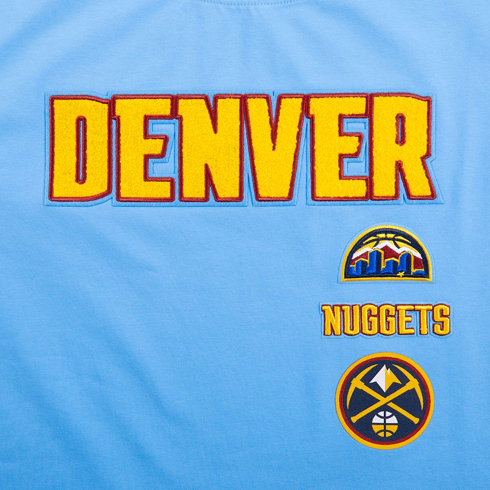 Pro Standard Women's Denver Nuggets Blue Classic Boxy Cropped T-Shirt product image