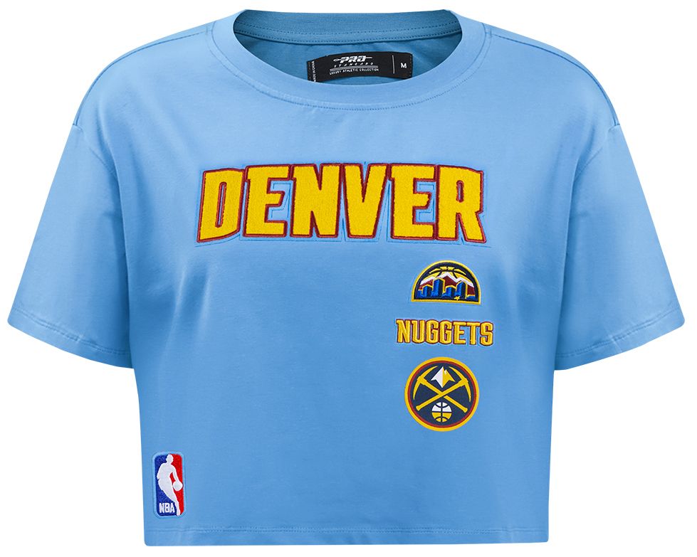 Pro Standard Women's Denver Nuggets Blue Classic Boxy Cropped T-Shirt product image