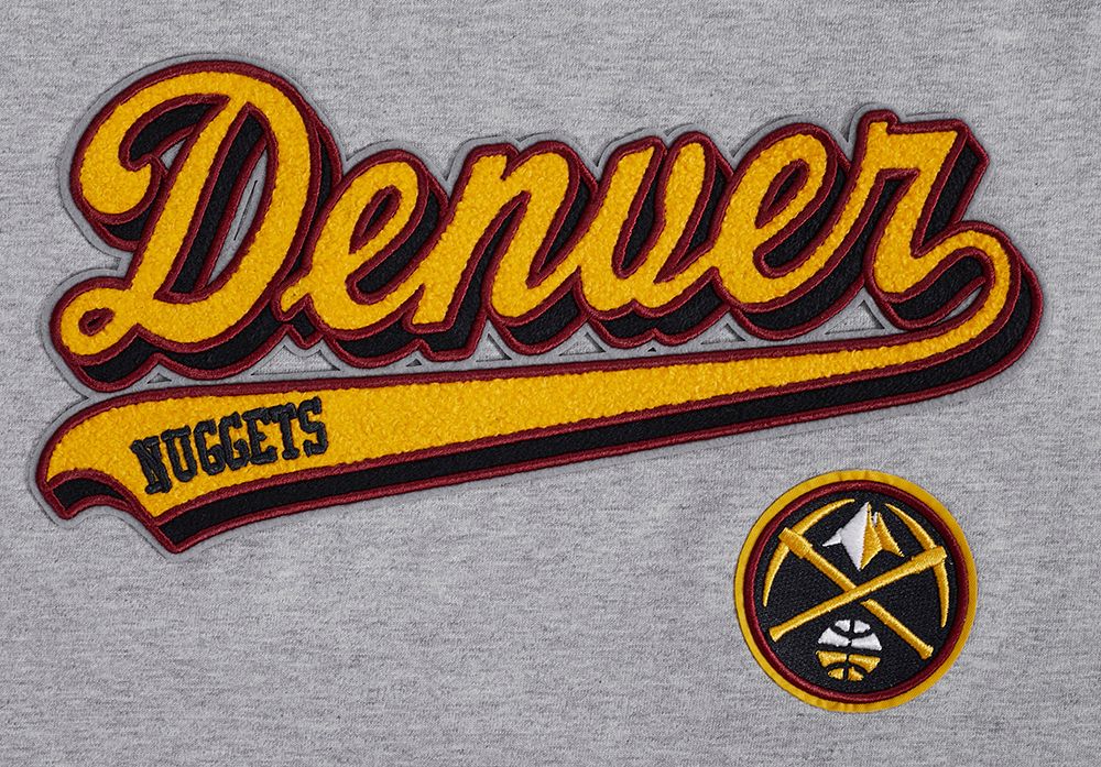 Pro Standard Women's Denver Nuggets Grey Script Tail Boyfriend T-Shirt product image