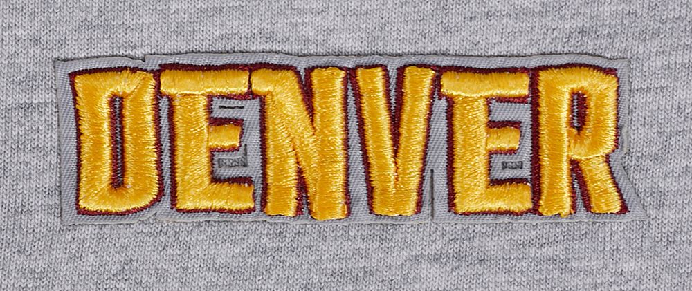 Pro Standard Women's Denver Nuggets Grey Script Tail Boyfriend T-Shirt product image