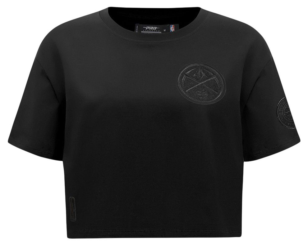 Pro Standard Women's Denver Nuggets Black Boxy Cropped T-Shirt product image