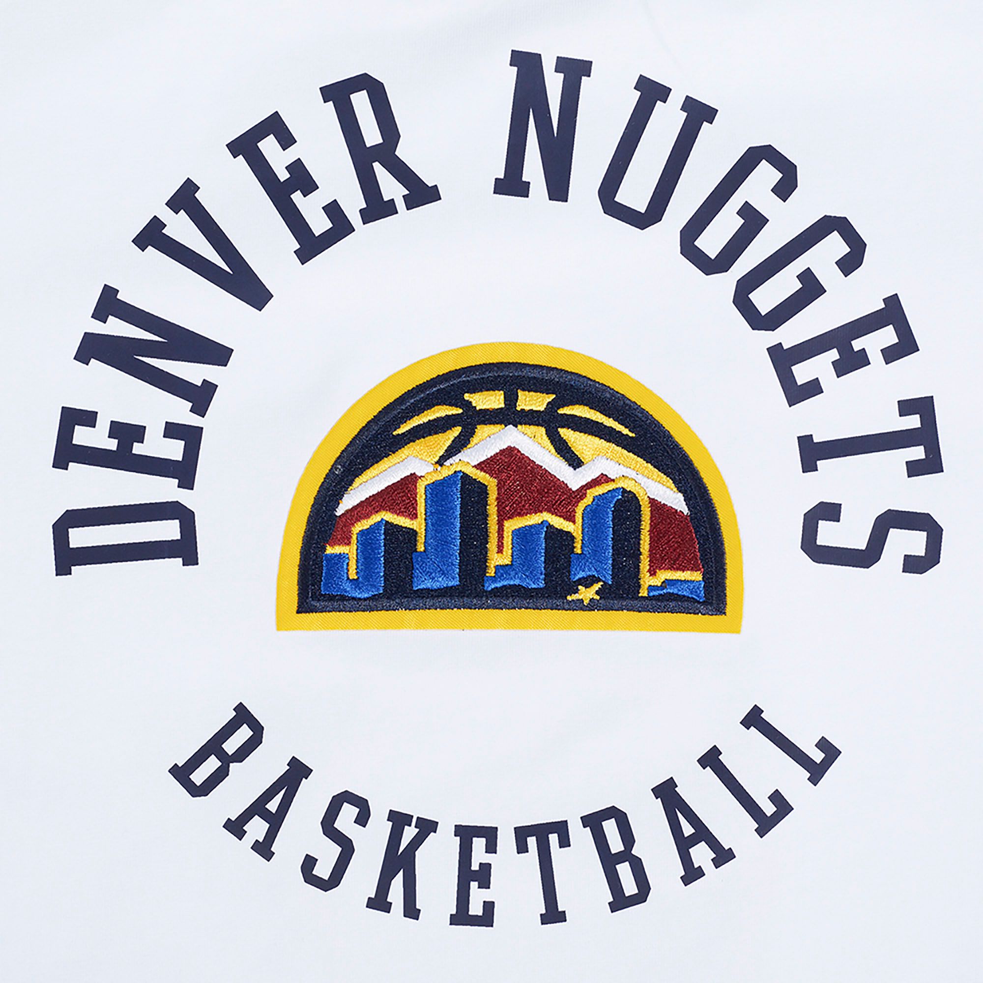Pro Standard Women's Denver Nuggets White Crest Emblem Boxy T-Shirt product image