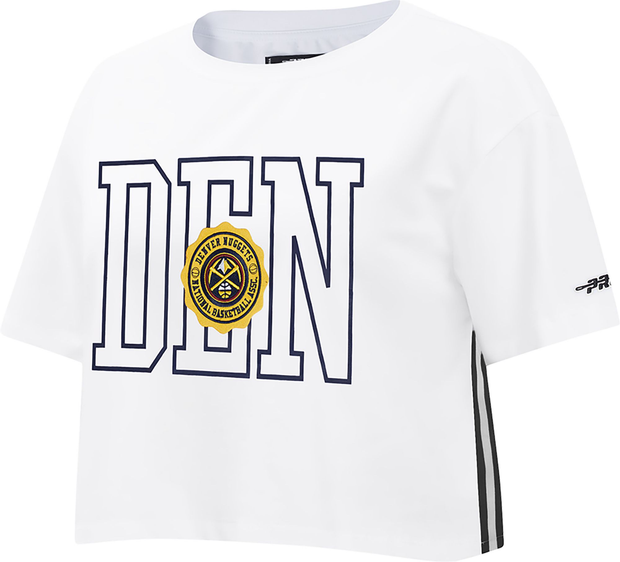 Pro Standard Women's Denver Nuggets White Crest Emblem Boxy T-Shirt product image