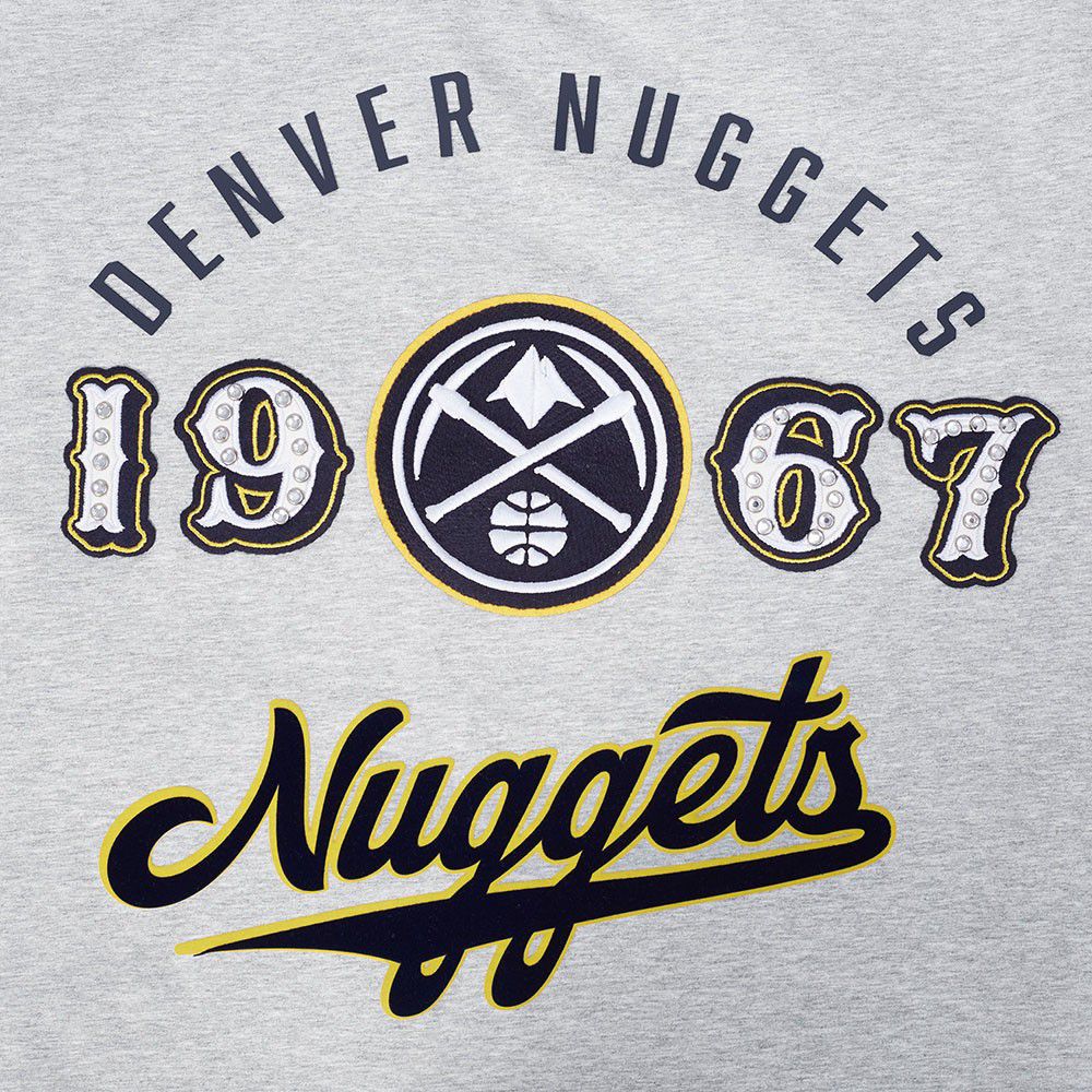 Pro Standard Women's Denver Nuggets Grey Legacy Boxy T-Shirt product image