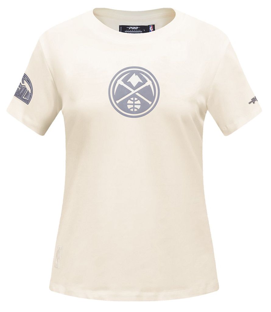 Pro Standard Women's Denver Nuggets Off White Street Team Slim Fit T-Shirt product image