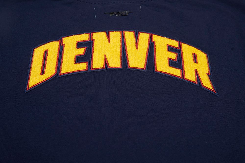 Pro Standard Women's Denver Nuggets Navy Classic Boxy Cropped T-Shirt product image