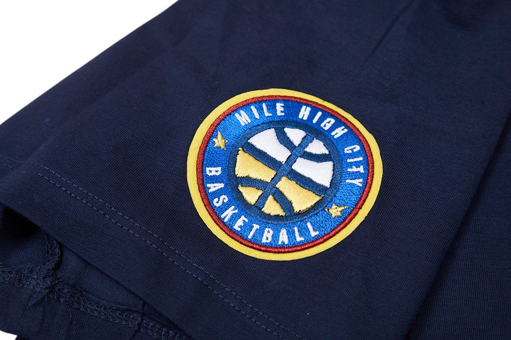 Pro Standard Women's Denver Nuggets Navy Classic Boxy Cropped T-Shirt product image