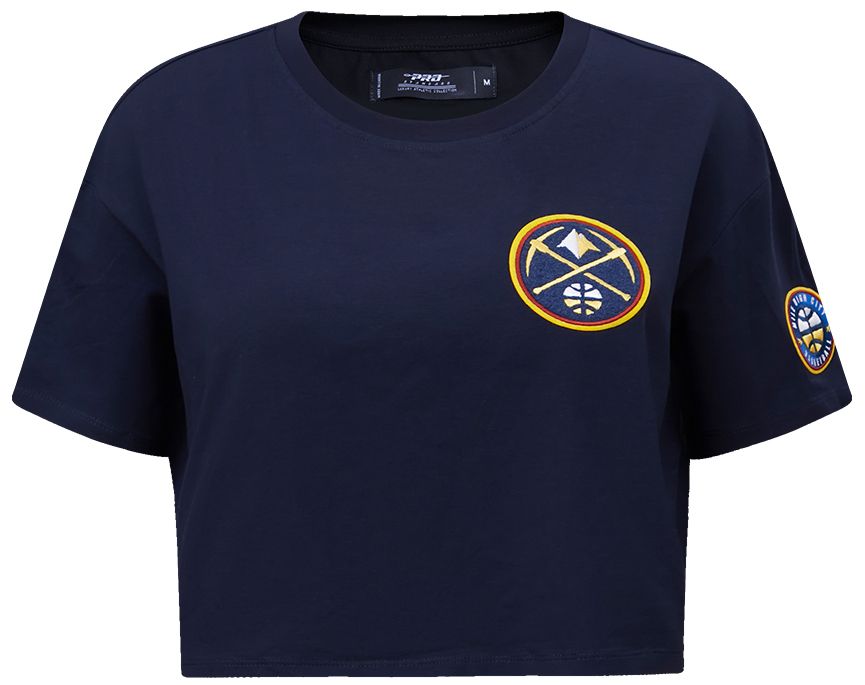 Pro Standard Women's Denver Nuggets Navy Classic Boxy Cropped T-Shirt product image