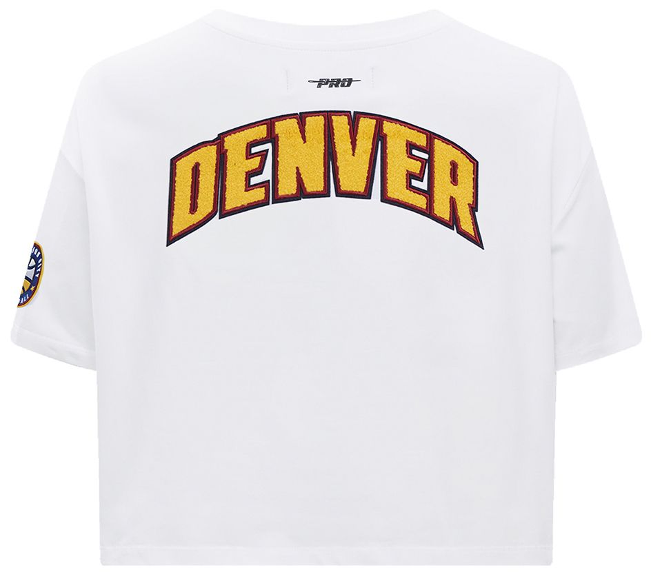 Pro Standard Women's Denver Nuggets White Classic Boxy Cropped T-Shirt product image