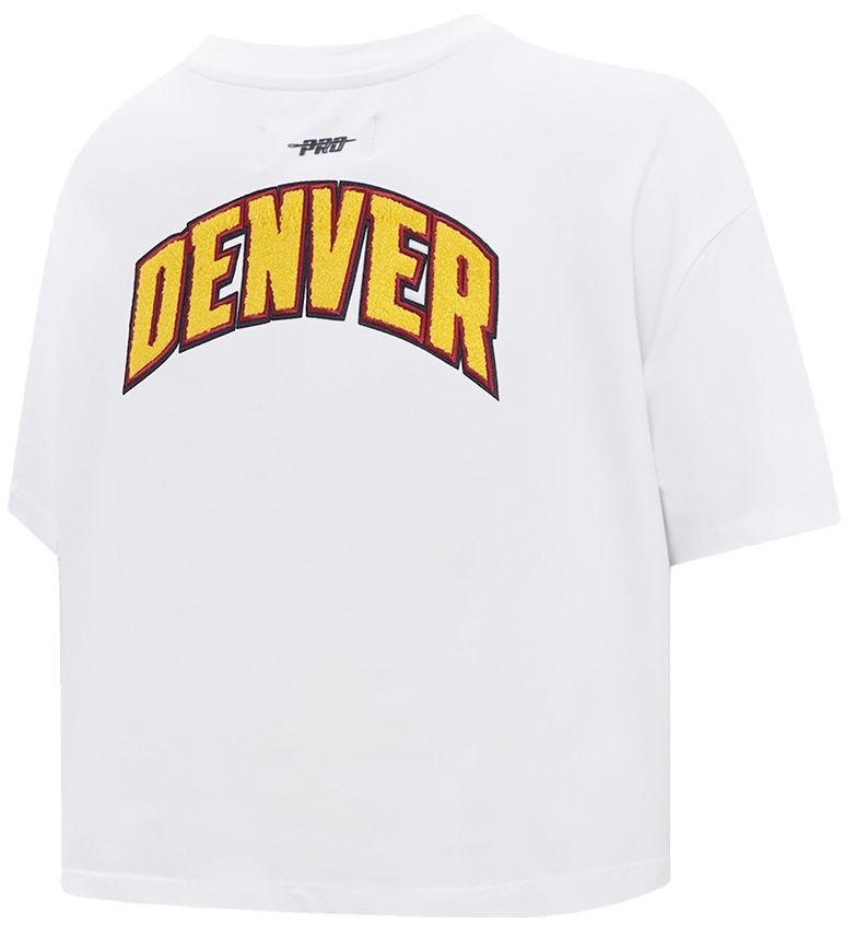 Pro Standard Women's Denver Nuggets White Classic Boxy Cropped T-Shirt product image