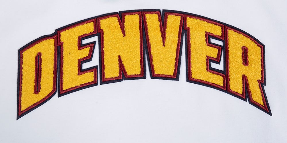 Pro Standard Women's Denver Nuggets White Classic Boxy Cropped T-Shirt product image