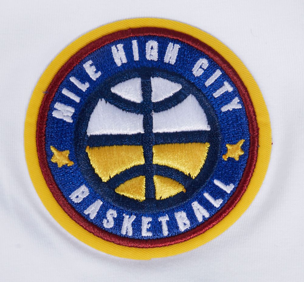 Pro Standard Women's Denver Nuggets White Classic Boxy Cropped T-Shirt product image