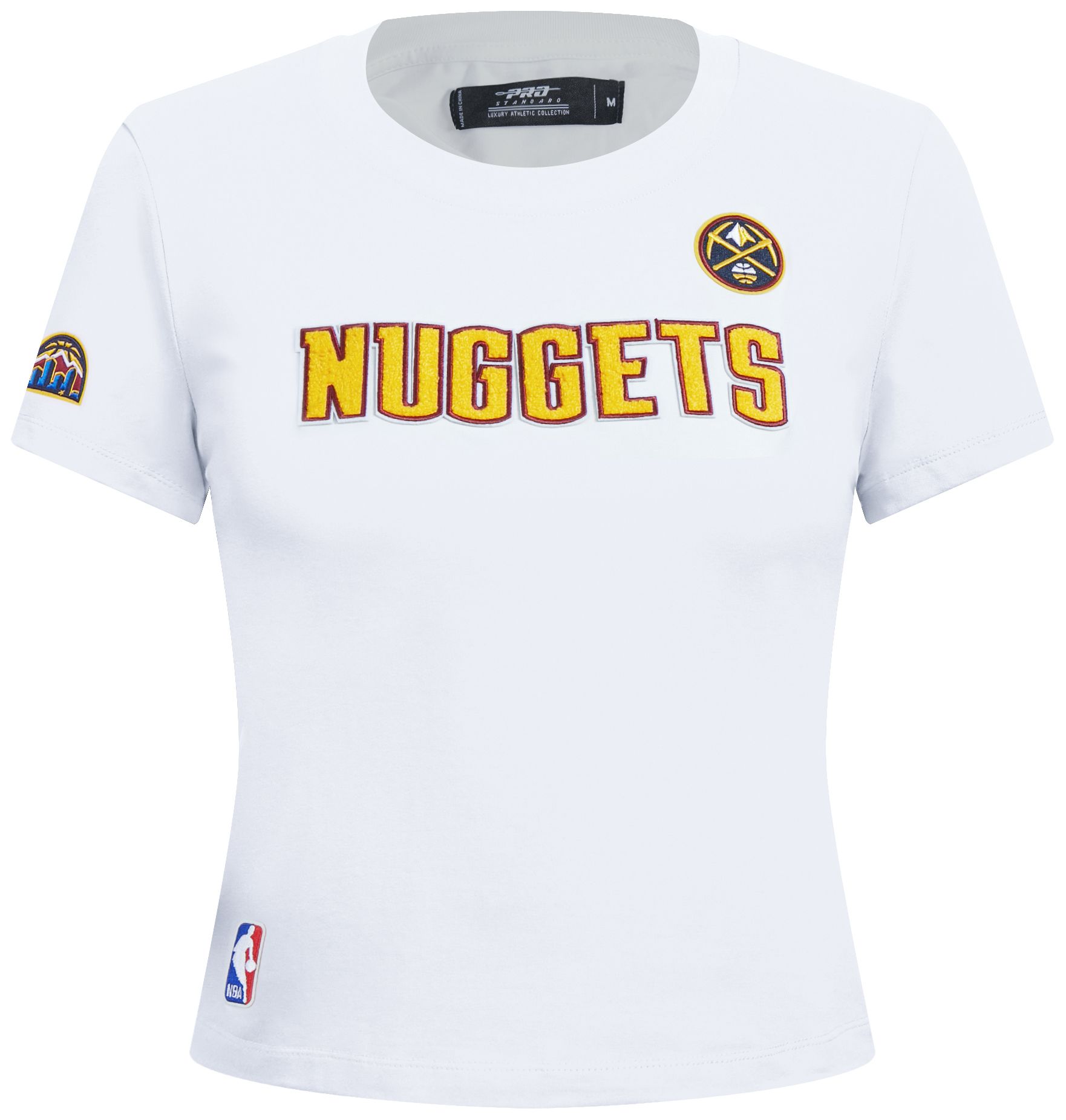 Pro Standard Women's Denver Nuggets White Classic Slim T-Shirt product image