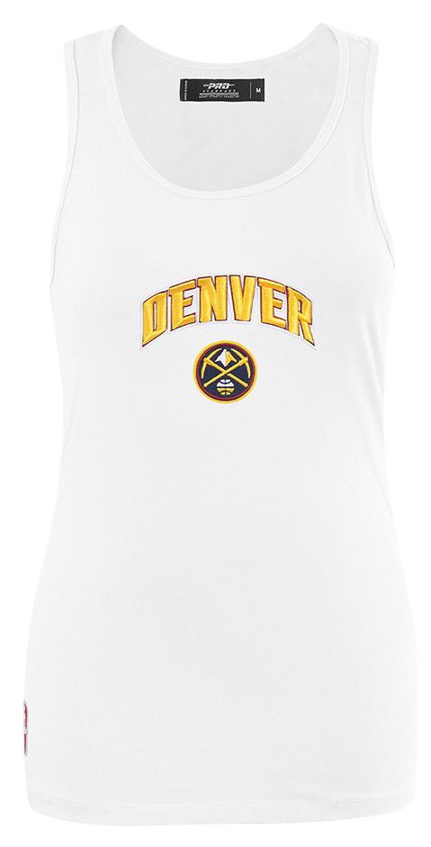 Pro Standard Women's Denver Nuggets White Classic Racerback Tank Top product image