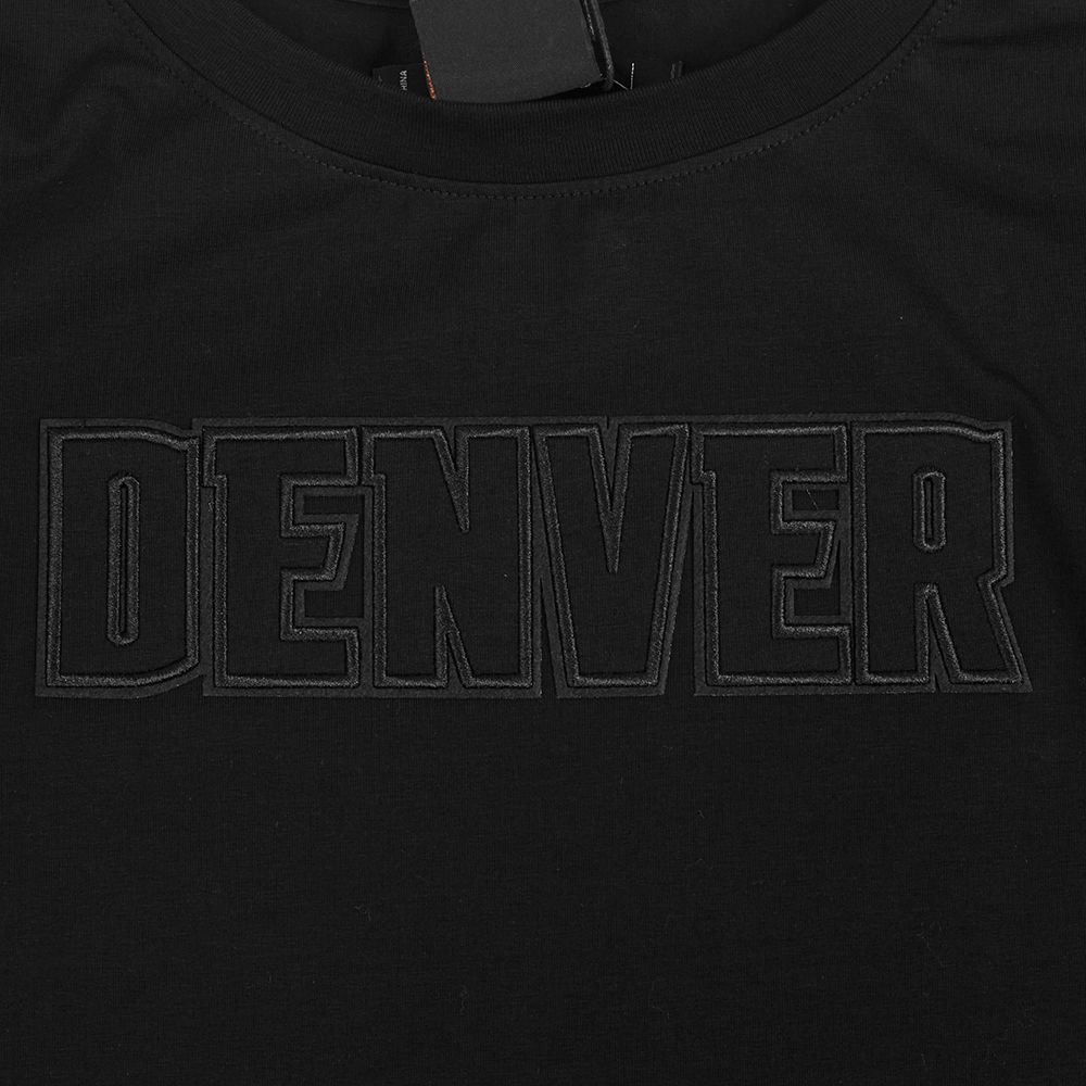 Pro Standard Women's Denver Nuggets Black Neutral Boxy Cropped T-Shirt product image