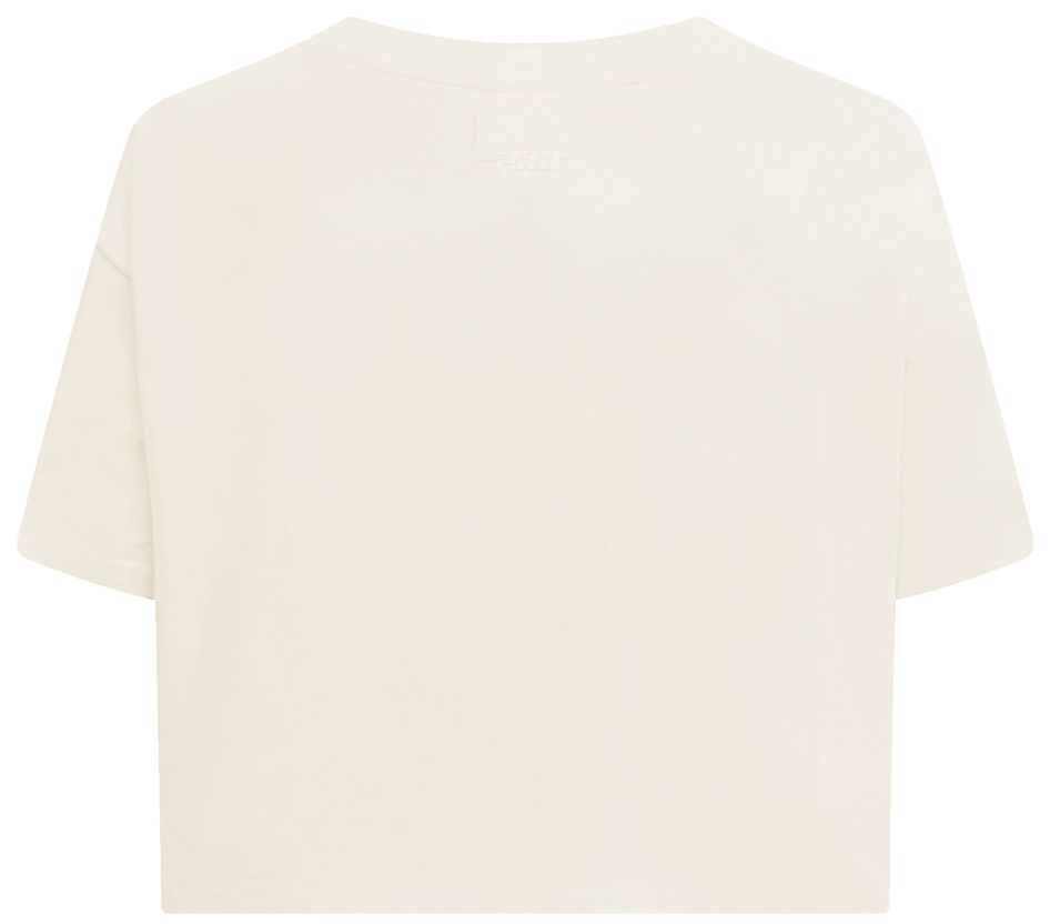 Pro Standard Women's Denver Nuggets Off-White Neutral Boxy Cropped T-Shirt product image