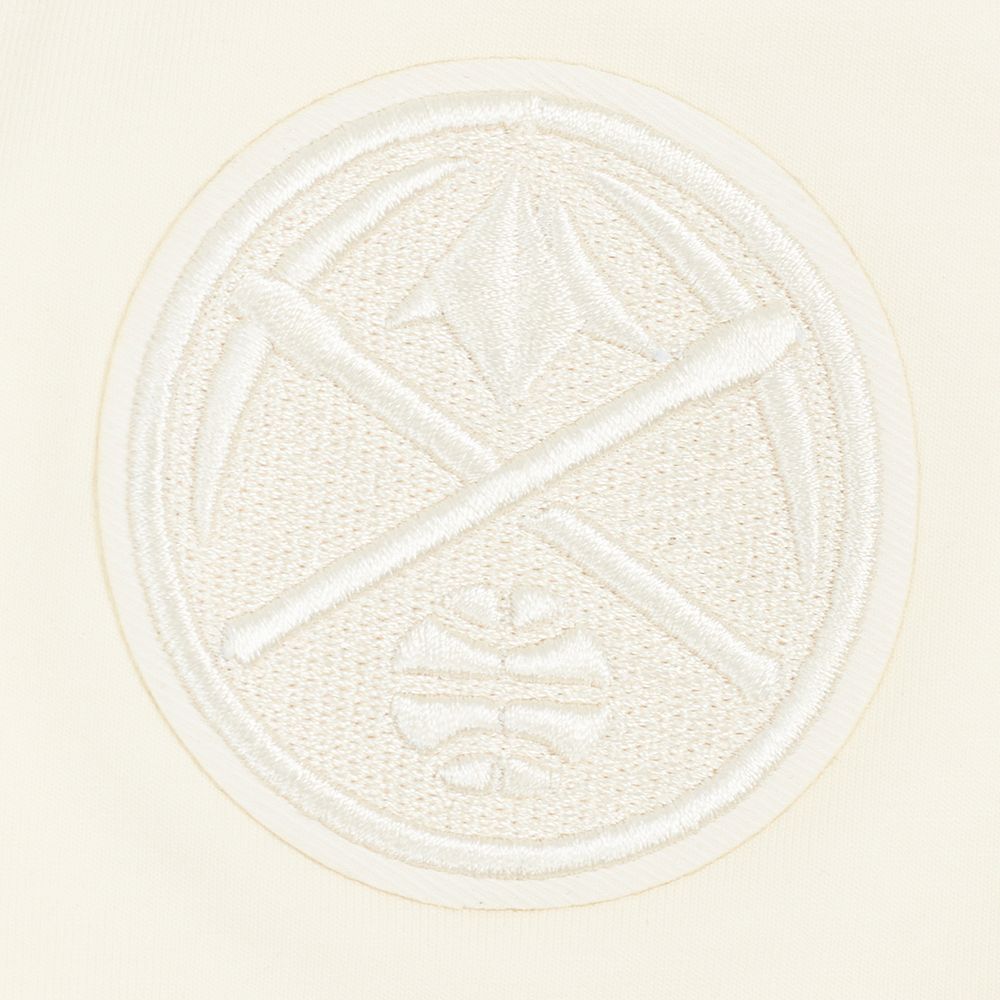 Pro Standard Women's Denver Nuggets Off-White Neutral Boxy Cropped T-Shirt product image