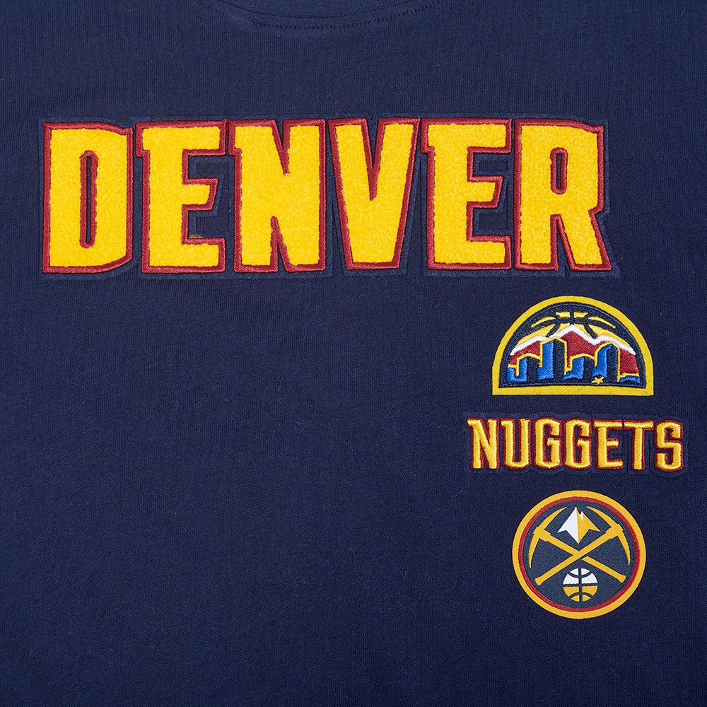 Pro Standard Girls' Denver Nuggets Navy Retro Classic Boxy T-Shirt product image