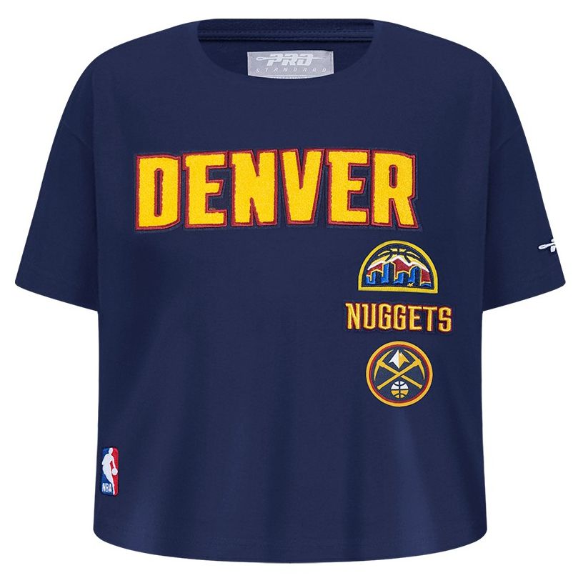Pro Standard Girls' Denver Nuggets Navy Retro Classic Boxy T-Shirt product image