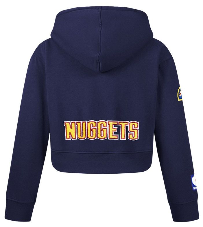 Pro Standard Girls' Denver Nuggets Navy Fleece Full Zip Hoodie product image